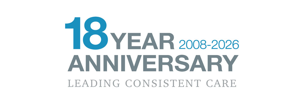 Surrey GP 17 Year Anniversary Logo
